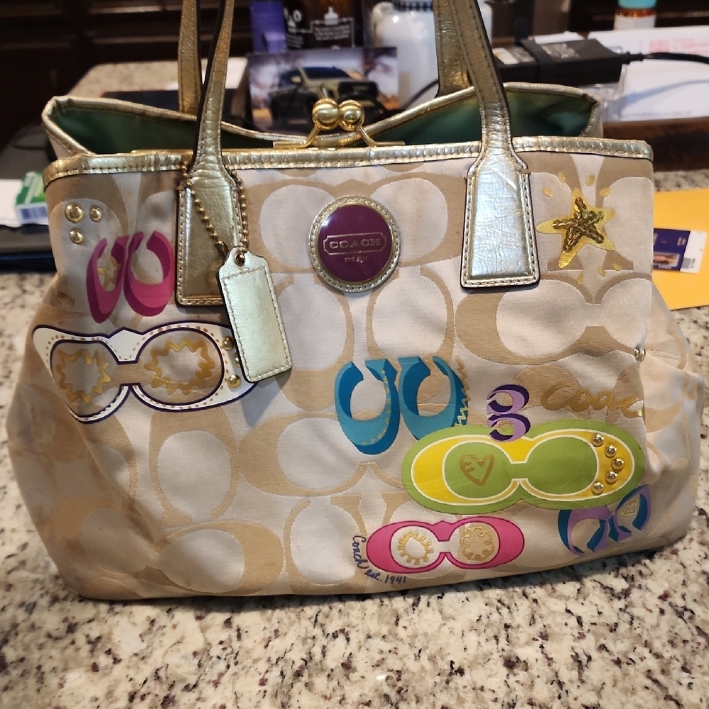 Coach Multicolor Tote Bag